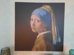 Canvas schilderij meisje met de parel, Huis en Inrichting, Woonaccessoires | Schilderijen, Tekeningen en Foto's, Ophalen, 50 tot 75 cm