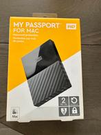 My Passport 2.5 Inch externe HDD voor Mac 2TB Zwart, Computers en Software, Harde schijven, Western Digital, HDD, Nieuw, Ophalen of Verzenden