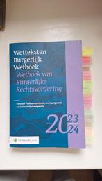 Wetteksten Burgerlijk Wetboek 2023-2024, Ophalen of Verzenden, Gelezen, HBO, Wolters Kluwer