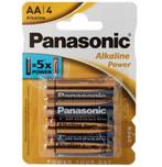 4 Stuks Panasonic AA Alkaline Batterijen 1,5 Volt in Blister, Nieuw, Ophalen of Verzenden