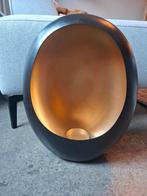 Zwart/goud ei theelicht, Ophalen, 25 tot 50 cm, Zwart, Zo goed als nieuw