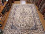 Vintage handgeknoopt perzisch tapijt nain 362x250, 200 cm of meer, 200 cm of meer, Gebruikt, Rechthoekig