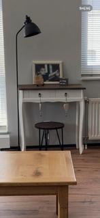 Witte side table, 25 tot 50 cm, Rechthoekig, Ophalen of Verzenden, Zo goed als nieuw