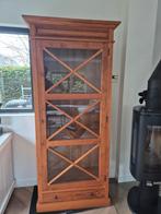 Teakhouten vitrinekast, Ophalen, Gebruikt, Met deur(en), Teakhout
