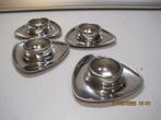 alessi metalen design eierdopjes 10/10/10 cm (352), Ophalen of Verzenden, Gebruikt
