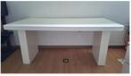 Witte MDF eetkamertafel, Huis en Inrichting, Tafels | Eettafels, Ophalen, Overige materialen, Gebruikt, 50 tot 100 cm