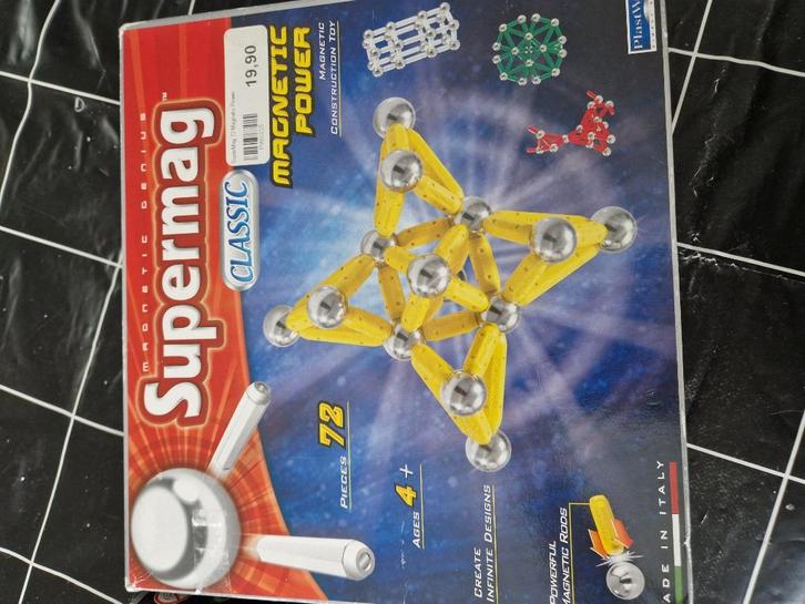 Magnetisch speelgoed supermag, Kinderen en Baby's, Speelgoed | Educatief en Creatief, Zo goed als nieuw, Bouwen, Ophalen of Verzenden