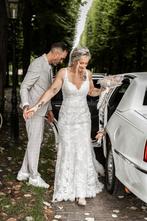 Trouwjurk Rosa Clara, maat 38, Ophalen of Verzenden, Zo goed als nieuw, Wit, Trouwjurk