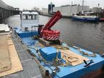 Varend werkscheepje/ ponton / multicat / duwbootje met DAF