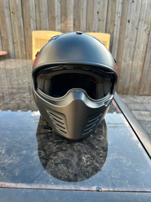 Vito helm rood scooter maat M, Fietsen en Brommers, Brommerhelmen, Zo goed als nieuw, Medium, Ophalen