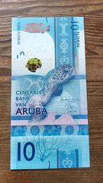 Aruba 10 Florin 2019 UNC zeeschildpad schildpad dier, Ophalen of Verzenden, Los biljet