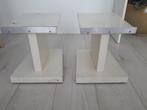 Houten vintage standaard voor muziekbox 2 stuks., Ophalen, Gebruikt