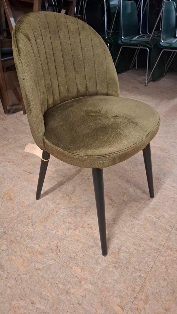 12 velvet mosgroen horeca cocktail stoel vintage ZGAN partij, Huis en Inrichting, Stoelen, Zo goed als nieuw, Vijf, Zes of meer stoelen