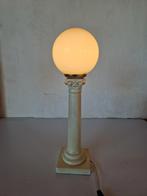 Vintage pilaar lamp keramiek zuil. , Huis en Inrichting, Lampen | Tafellampen, Gebruikt, Onbekend, Ophalen of Verzenden, Onbekend