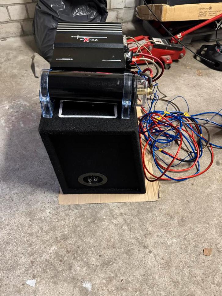 Excalibur Subwoofer Set met Versterker & Power Cap, Auto diversen, Autospeakers, Gebruikt, Ophalen