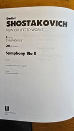 Symfonie nr 5 van Shostakovich bladmuziek piano 4 handen., Muziek en Instrumenten, Bladmuziek, Klassiek, Ophalen of Verzenden