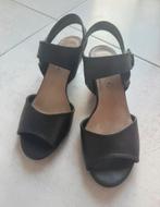 Jana H breedte sandalen met hak 39, Jana, Zwart, Zo goed als nieuw, Sandalen of Muiltjes