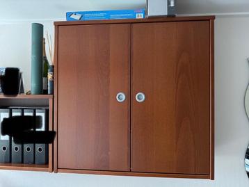 Bureau Ikea Galant kersen incl bovenkastjes en ladenblokje - afbeelding 5
