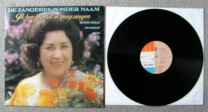 De Zangeres Zonder Naam – Ik Ben Blij Dat Ik Mag Zingen ZGAN, Cd's en Dvd's, Vinyl | Nederlandstalig, Zo goed als nieuw, Levenslied of Smartlap