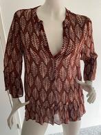 Moliin blouse met aparte rand maat m, Maat 38/40 (M), Bruin, Moliin, Ophalen of Verzenden