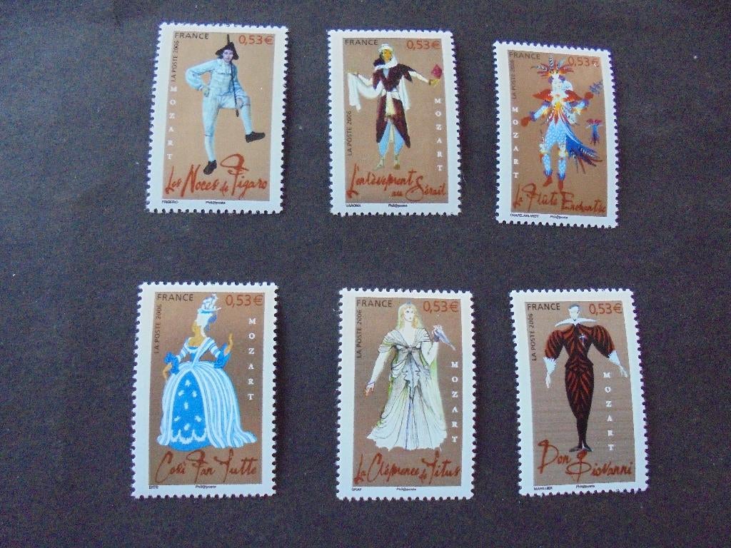 Frankrijk Yvert 3917/3922 postfris, Postzegels en Munten, Verzenden, Postfris