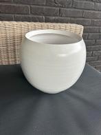 Mooie witte bloembot, Rond, Tuin, Zo goed als nieuw, Minder dan 40 cm
