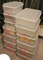 4x Handige opbergdozen transparant, formaat "groot", Doe-het-zelf en Verbouw, Kratten en Dozen, Ophalen of Verzenden, Zo goed als nieuw