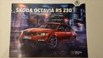 Skoda Octavia RS 230 brochure 2015, Ophalen of Verzenden, Zo goed als nieuw, Overige merken