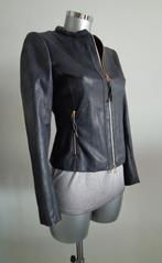 DNA leren jasje, maat 2 (NL36/38) origineel, donkerblauw, Kleding | Dames, DNA, Zo goed als nieuw, Jasje, Verzenden