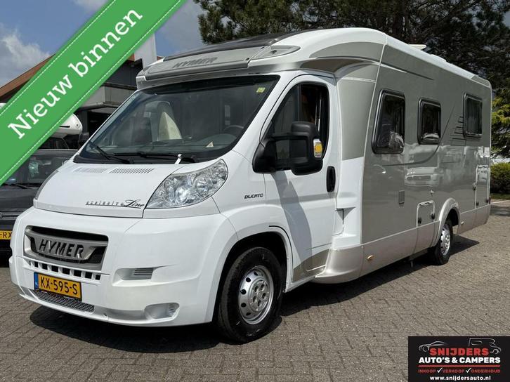 Hymer T 698 CL exclusive line queensbed, Caravans en Kamperen, Campers, Bedrijf, tot en met 3, Half-integraal, Hymer, Diesel, Handgeschakeld