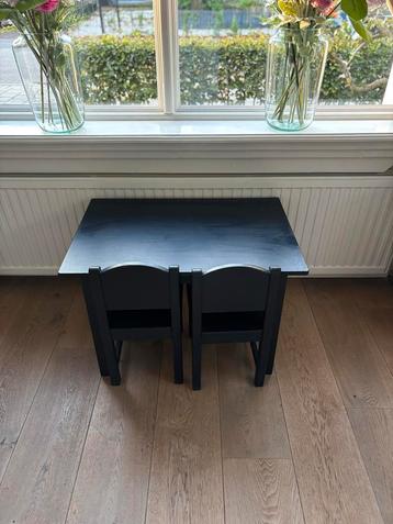 Kinder Tafel met 2 Stoelen - Midnight Blue beschikbaar voor biedingen