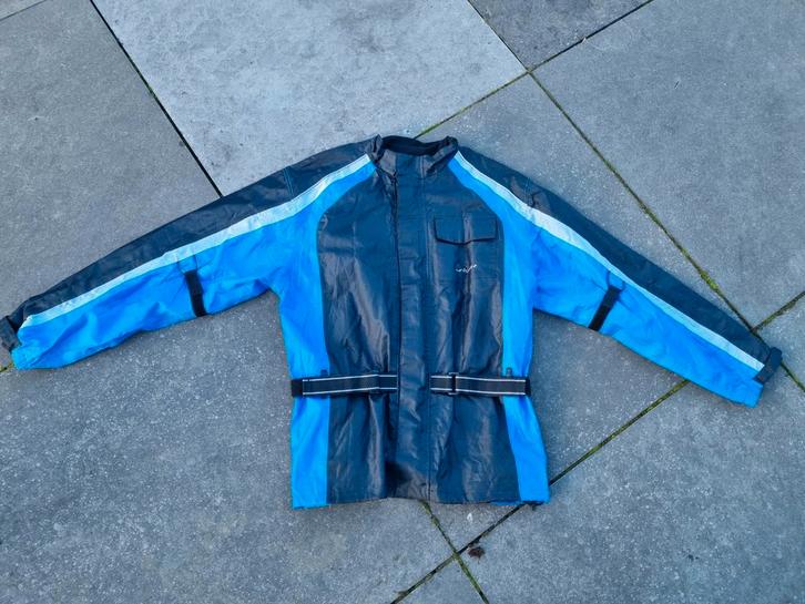 Unitech Motorjas - Blauw/Zwart Maat L, Kleding | Heren, Jassen | Zomer, Gedragen, Maat 52/54 (L), Blauw, Ophalen of Verzenden