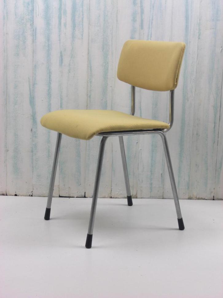 Gispen stoelen - model 1231, Huis en Inrichting, Stoelen, Gebruikt, Vijf, Zes of meer stoelen, Metaal, Stof, Overige materialen