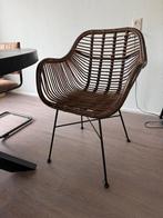 Eetkamerstoelen riet 2x, Huis en Inrichting, Stoelen, Ophalen, Zo goed als nieuw, Bruin, Vier