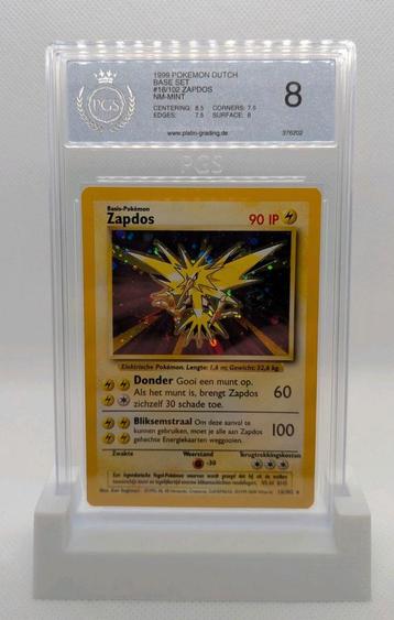 Zapdos PGS 8 Holo Base Set 1999 Pokemon Nederlands 16/102 beschikbaar voor biedingen