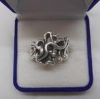 Prachtige zilveren massieve modernist ring maat 17 nr.847, Sieraden, Tassen en Uiterlijk, Ringen, 17 tot 18, Ophalen of Verzenden