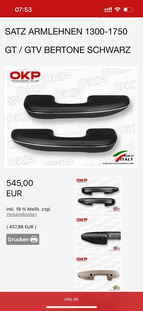 Alfa Romeo gt junior nieuwe onderdelen, Auto-onderdelen, Interieur en Bekleding, Alfa Romeo, Nieuw, Ophalen of Verzenden