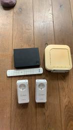 Wifi versterker -2 netwerkadaptors -tv box kpn met ab, Ophalen of Verzenden, Zo goed als nieuw