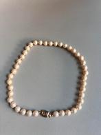 MONET VINTAGE FAUX CHOKER PARELKETTING MET VERGULDE SLOT, Ophalen of Verzenden, Zo goed als nieuw, Goud, Overige materialen