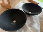 Keramische waskommen 2 stuks, Doe-het-zelf en Verbouw, Sanitair, Ophalen, Zo goed als nieuw