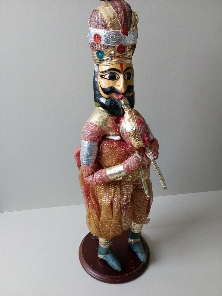 Marionet/straattheater pop. India / Kathputli ., Antiek en Kunst, Curiosa en Brocante, Ophalen of Verzenden