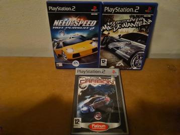 Need for Speed Most Wanted/Hot Pursuit 2/Carbon PS2 beschikbaar voor biedingen