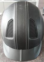 Z.G.A.N ZWART CAP (leder-effect), MERK QHP, MAAT 55/58, Dieren en Toebehoren, Paardrijkleding, Dressuur, Ophalen of Verzenden