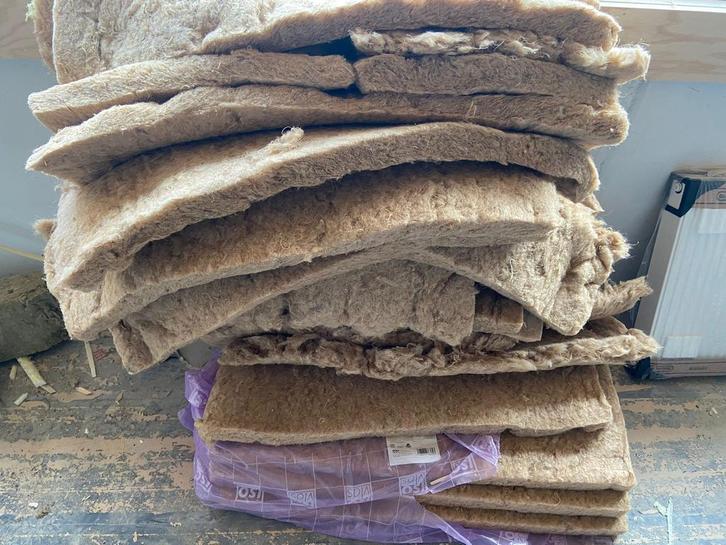 Isovlas Bouwwol –Restpartij stroken (totaal 10m2 m² – 60 mm), Doe-het-zelf en Verbouw, Isolatie en Afdichting, Nieuw, Muurisolatie