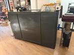 Houten Toonbank met Glas en Laden, Huis en Inrichting, Kasten | Dressoirs, Ophalen, Gebruikt, 100 tot 150 cm, Met lade(s)