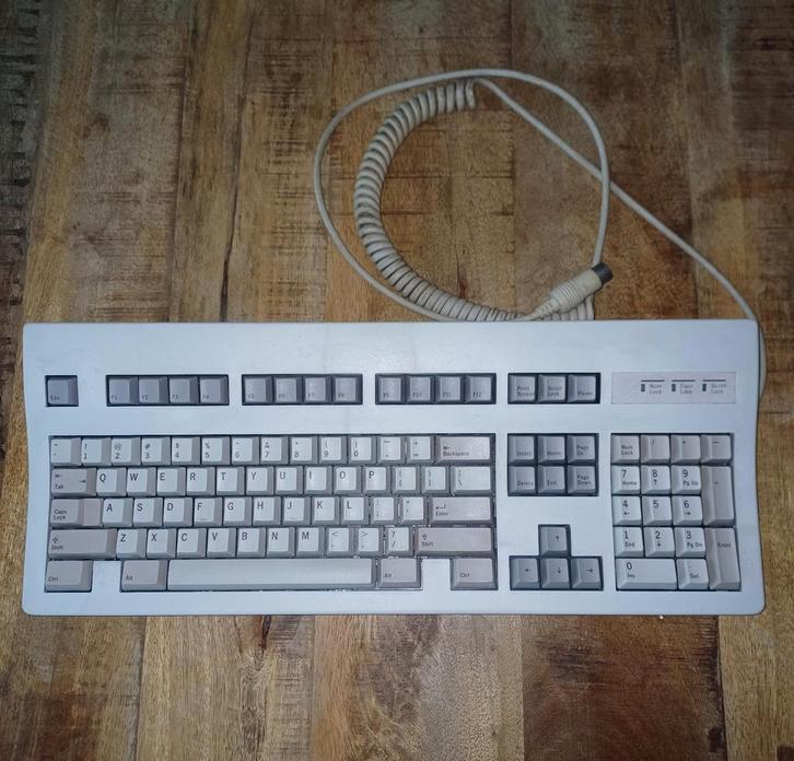 Retro vintage Unisys AT DIN plug toetsenbord keyboard, Computers en Software, Vintage Computers, Ophalen of Verzenden