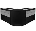 Zwarte toonbank/balie met vitrinekast, Ophalen of Verzenden, Zo goed als nieuw