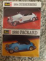 2 OUDE REVELL MODELLEN PACKARD 1930 & DUESENBERG 1934 1:48., Hobby en Vrije tijd, Auto, Revell, Groter dan 1:32, Ophalen of Verzenden