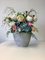 Super vol blauw roze hortensia stuk in stenen pot 60 hoog, Ophalen, Zo goed als nieuw