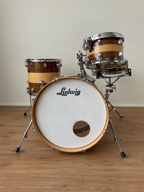 Ludwig Epic X-over Walnut Maple drumstel, Muziek en Instrumenten, Drumstellen en Slagwerk, Gebruikt, Ludwig, Ophalen